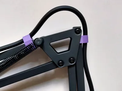 Microphone arm Clip for XLR cable