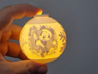 Boule de Noël lithophane Mickey — photo 1
