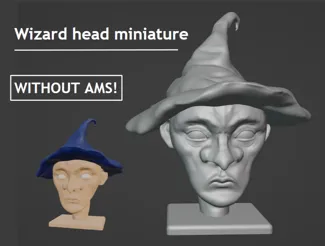 Wizard head miniature NO AMS
