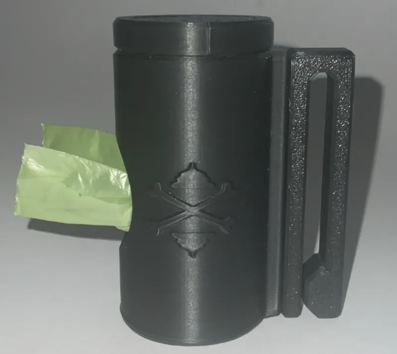 POOP BAG DOG HOLDER WITH WINDER 