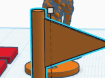 small non-realistic flag model