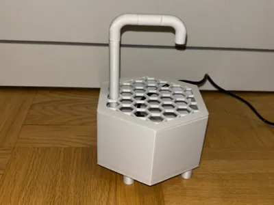 Desktop fountain with pump
