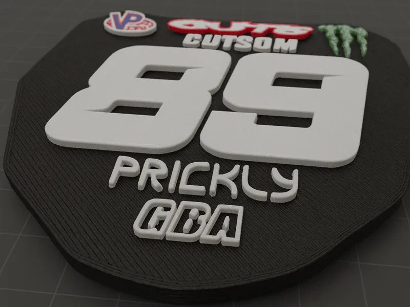 number 89 odi plate decal