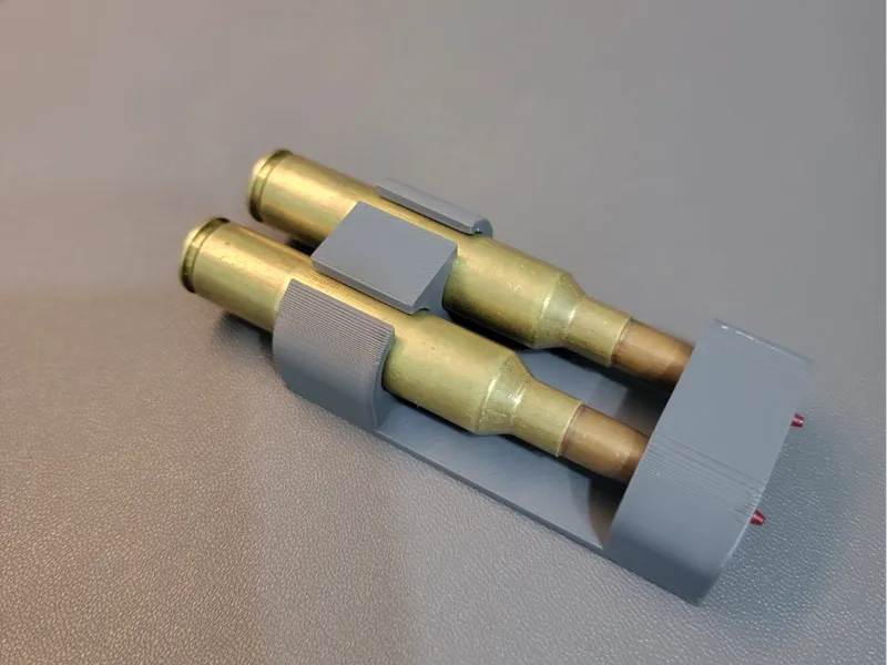 Large caliber 2 round ammo holder
