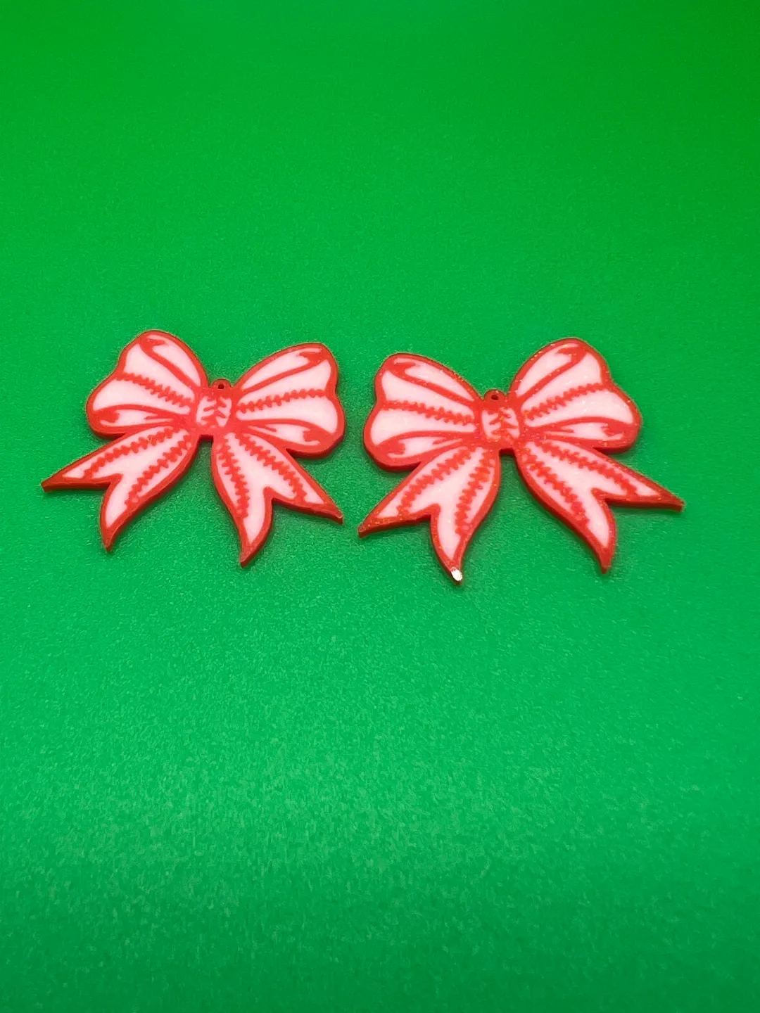 Baseball/Softball Bow Earrings view 4