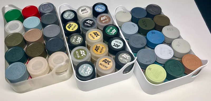Tray 3x5 for Tamiya/Gunze/AK RC 10ml paint bottles 