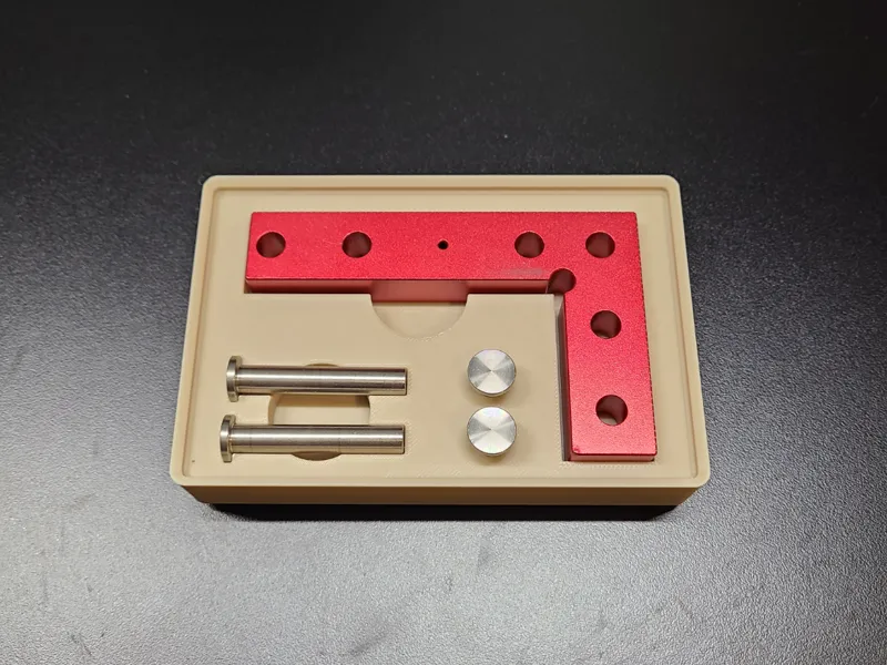 Mini positioning square clamping square gridfinity