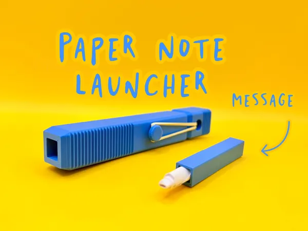 Lanceur de petits mots en papier