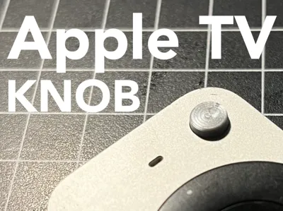 Apple TV remote knob 