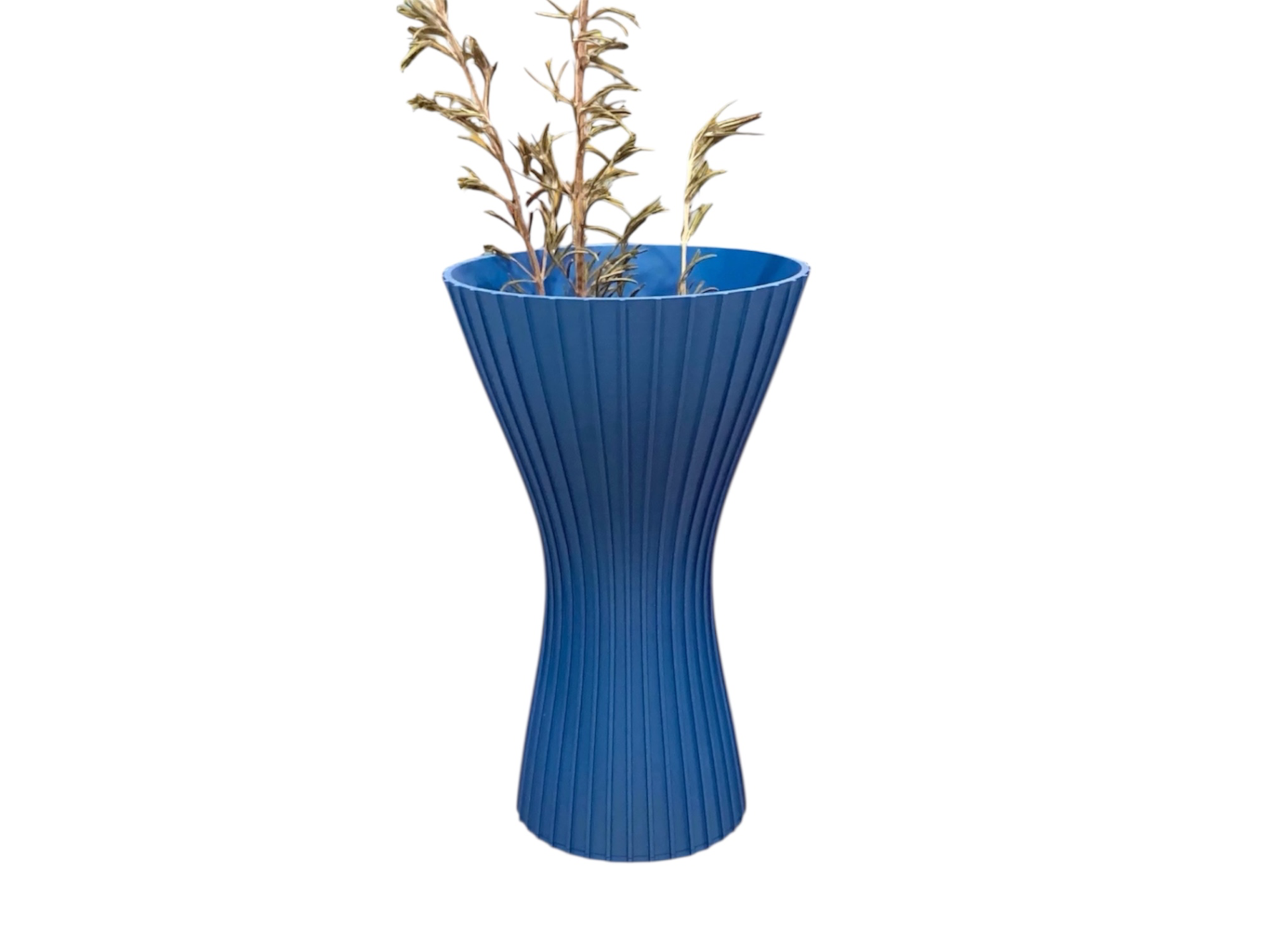 Wavy 3D Printed Sculptural Vase Modern Home Decor