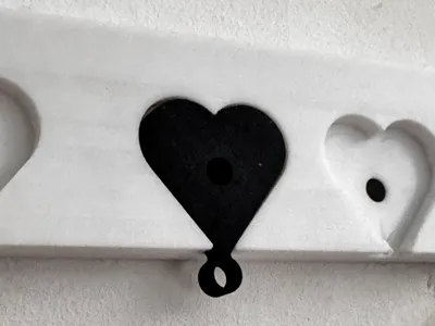 Heart Shaped Key Rack