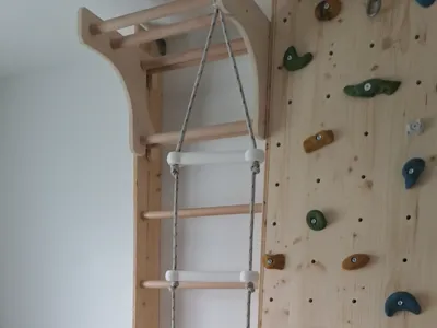 Kids Climbing Rope Ladder
