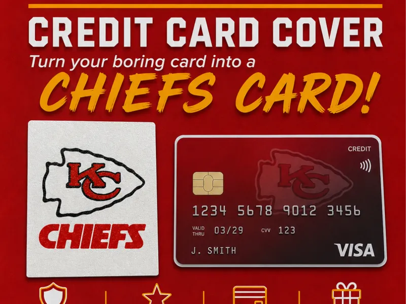 Kansas City Chiefs Credit Card Cover - Tap to pay