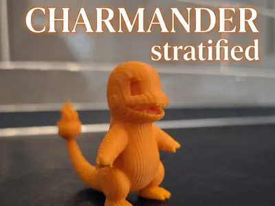 Layered Pokemon Charmander – Stratificato 3D Print