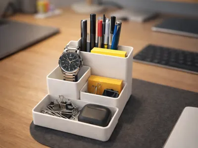 "Compartments" Desk Organizer