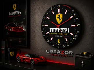 Horloge Murale interchangeable – Édition Ferrari