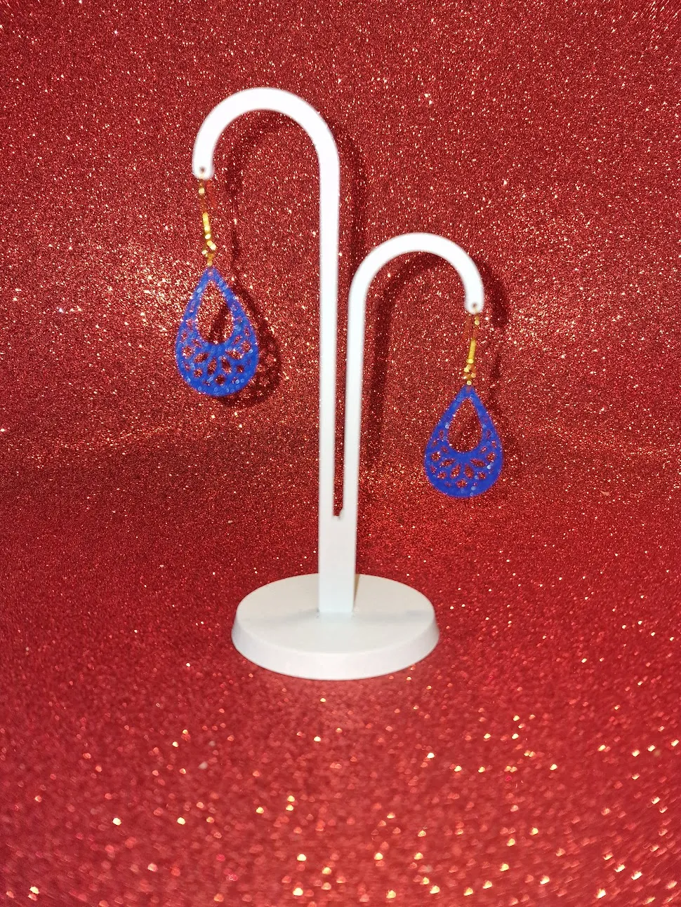 Mandala in a drop earrings view 3