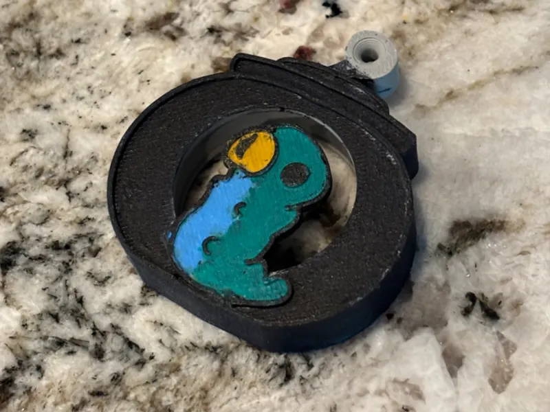 Grub Hollow Knight Airtag Keychain