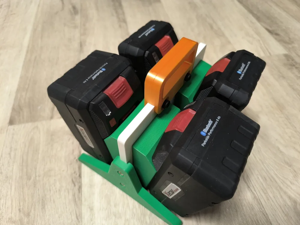 PARKSIDE X20V Battery Holder Battery Mount Free 3D Print Model PARKSIDE X20V Battery Holder Battery Mount Free 3D Print Model
