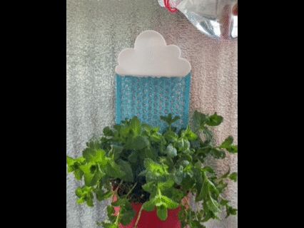 人工降雨植物盆&办公桌造景