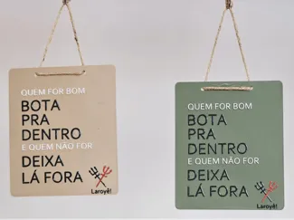 Placa decorativa Exu Tranca rua