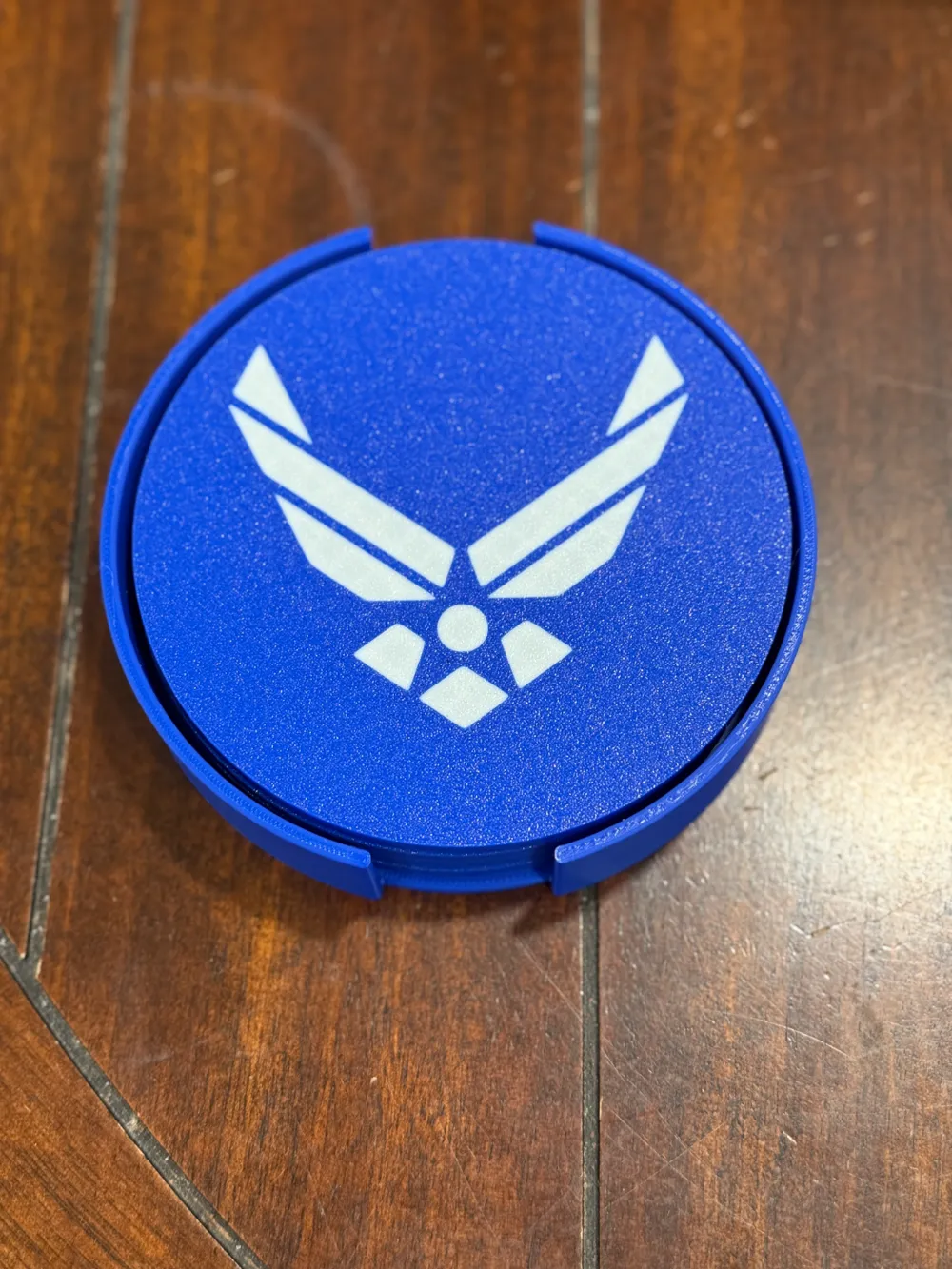 US Air Force Coaster Set (4) with Stand by Carter Custom Creations LLC