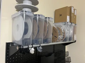 Pegboard Filament Shelf Rack