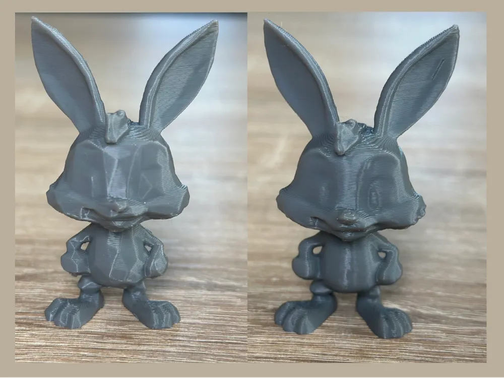 Cute rabbit and low poly version by 3Dcrabi - MakerWorld