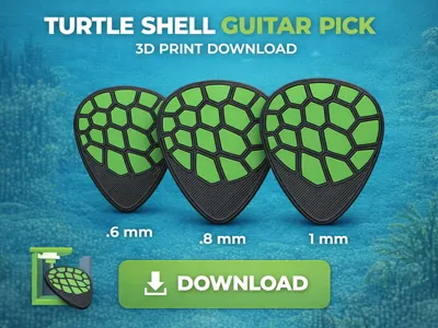 Turtle Shell Guitar Pick