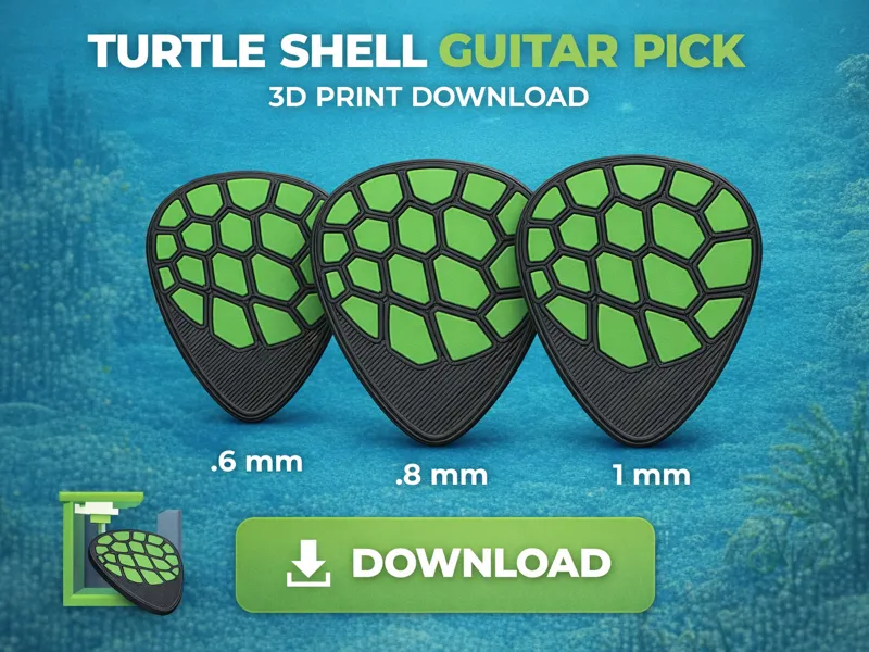 Turtle Shell Guitar Pick