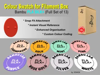 Filament Box Swatch - Bambu PLA SILK+