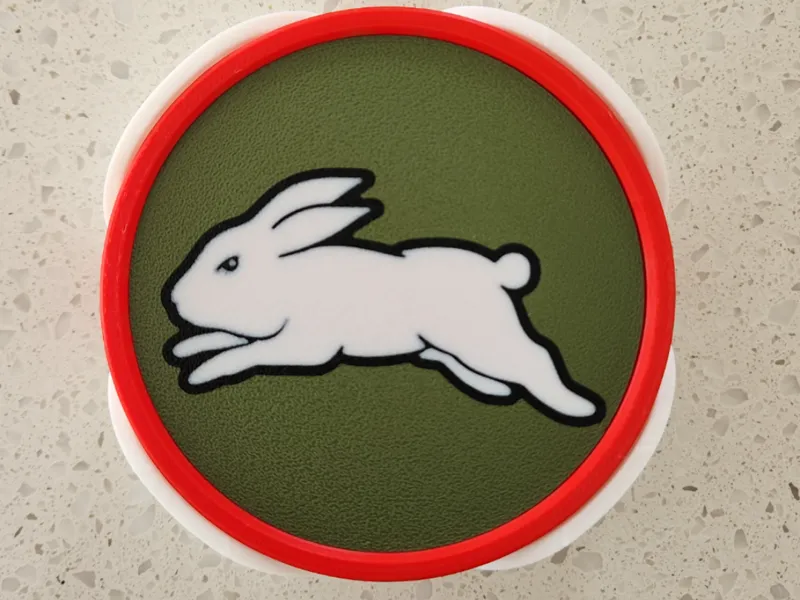 NRL Rabbitohs Coasters (Fits Footy Field Tray)