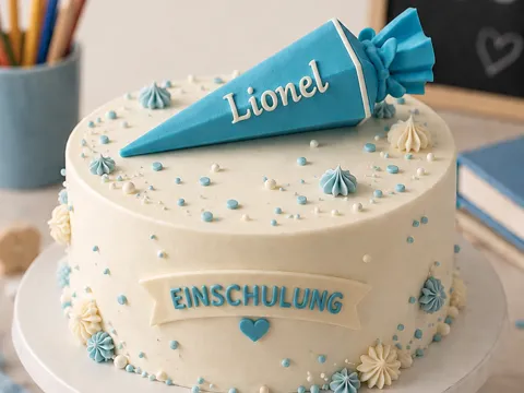 Letrero o emblema decorativo: Einschulung Schultüten Topper mit Schleife — referencia de MakerWorld