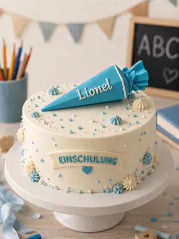 Letrero o emblema decorativo: Einschulung Schultüten Topper mit Schleife — vista de referencia 2