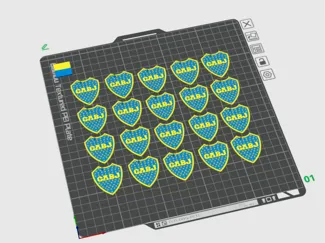 Llavero del Equipo Boca 