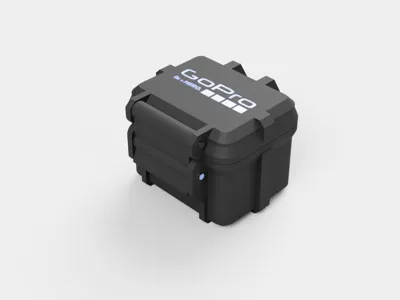 GoPro Hero 13 waterproof rugged battery box 3 slot