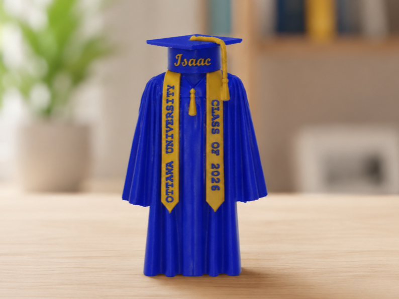 Customizable Graduation Cap & Gown Hang or Shelf!
