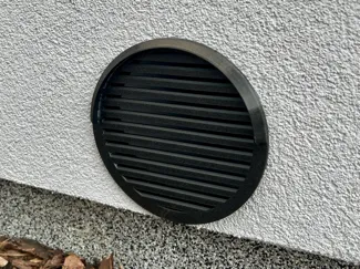 Ventilation grille with roof 150mm