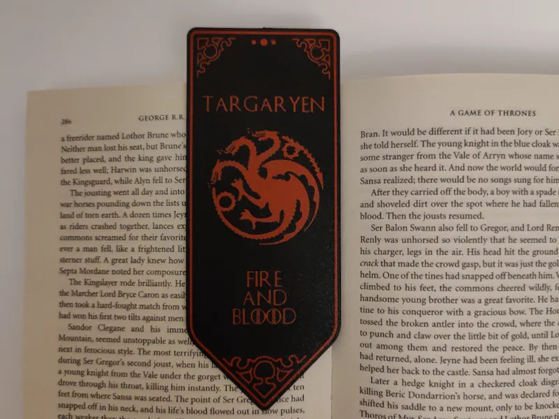 Game Of Thrones - Targaryen BOOKMARK
