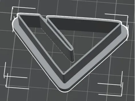 Vectrex "V" style cookie cutter