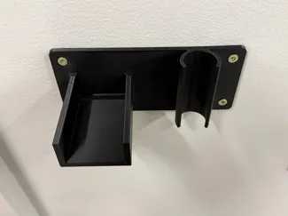 Wall Clip for Broom + Dustpan (Remixable Design)