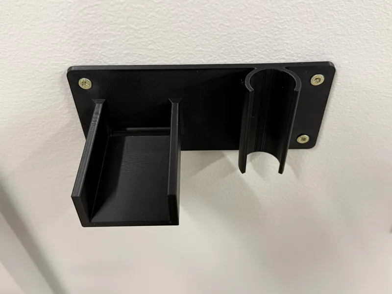 Wall Clip for Broom + Dustpan (Remixable Design)