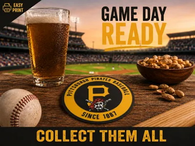 pittsburgh  pirates coaster mlb