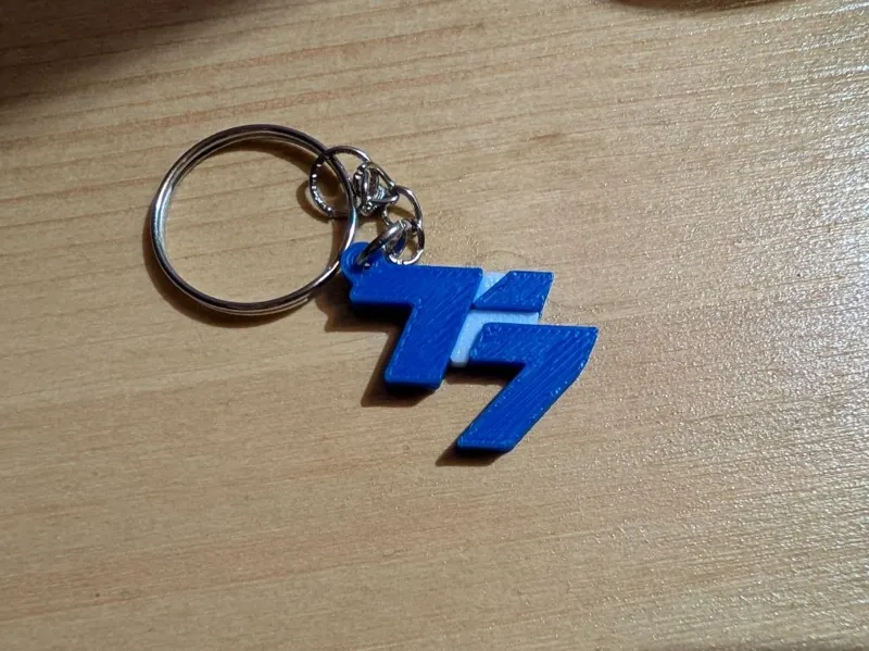 T7 Yamaha Minimal Keychain – Low Filament Design