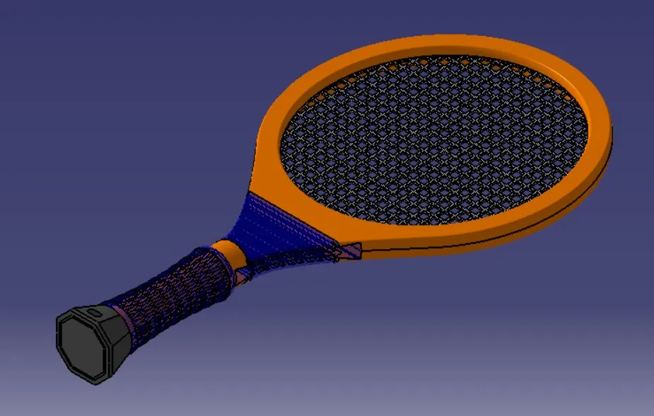 Stupid Racket Funny TPU Tennis Racket by How2Design MakerWorld: Download Free 3D Models