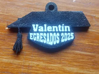 Llavero birrete egresados 2025