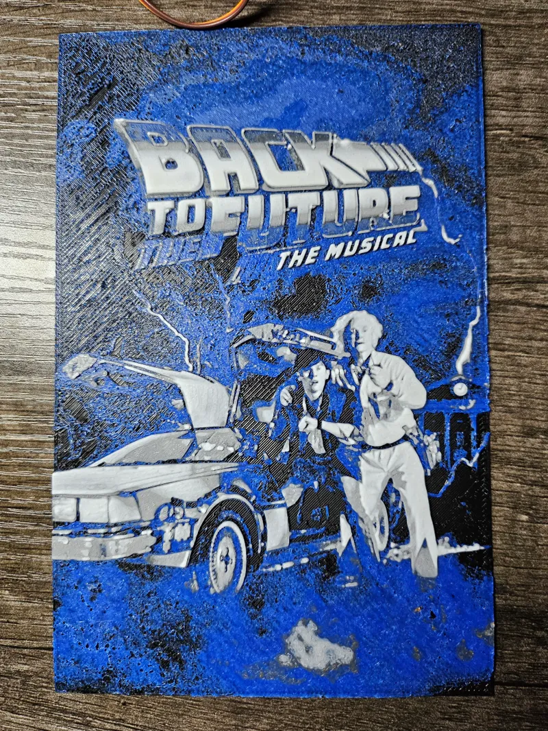 Back To The Future Poster HueForge