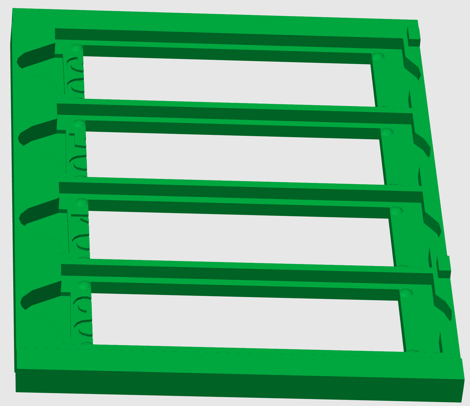 Miniatura 1 do modelo 3D 显微镜4片位架（microscope mounting frame slides holder)