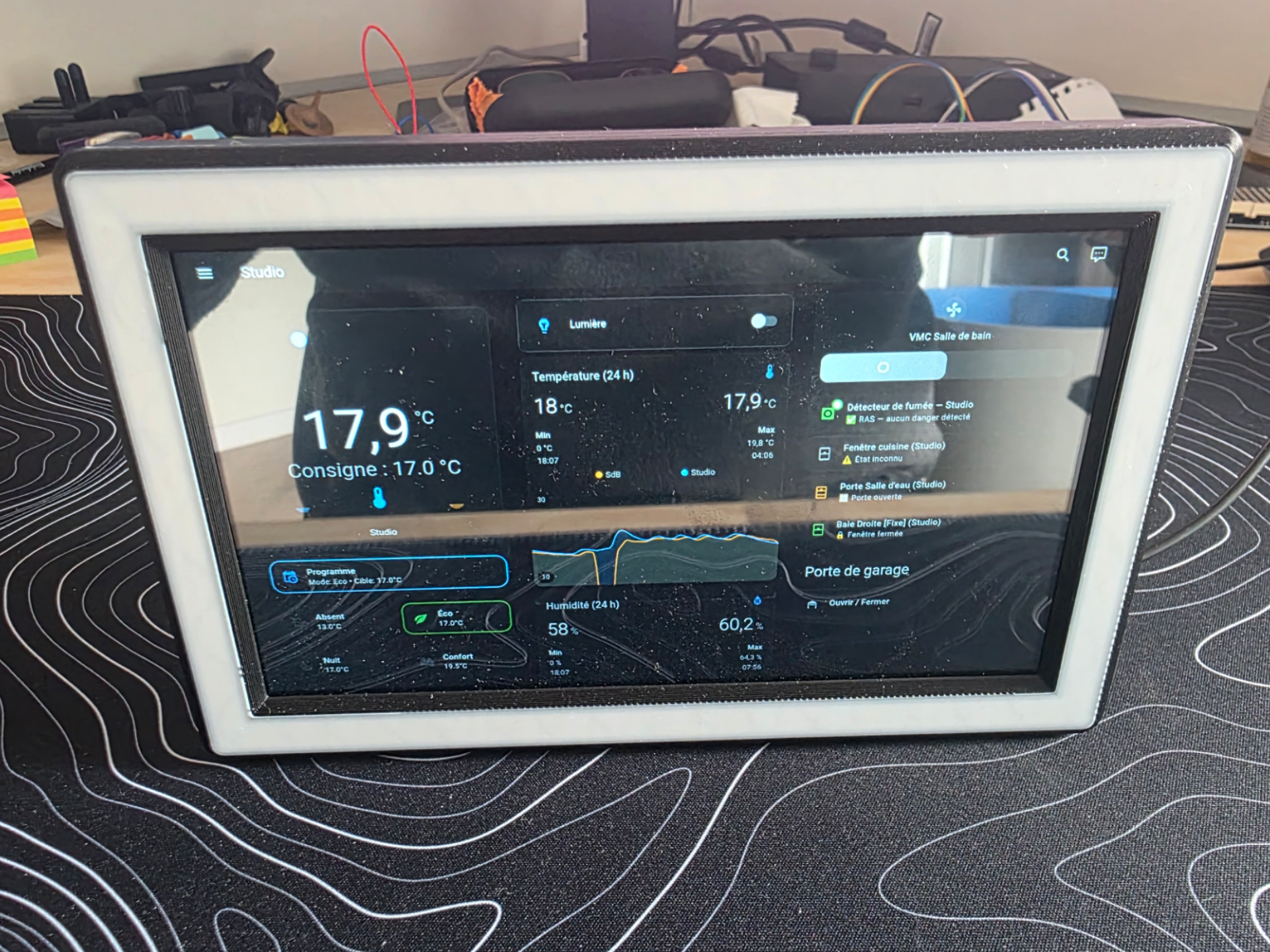 Cadre pour écran 7 pouces sur Raspberry PI