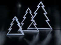 Trio de sapins de Noël minimalistes — photo 2